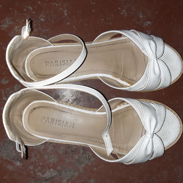 Parisian best sale white sandals