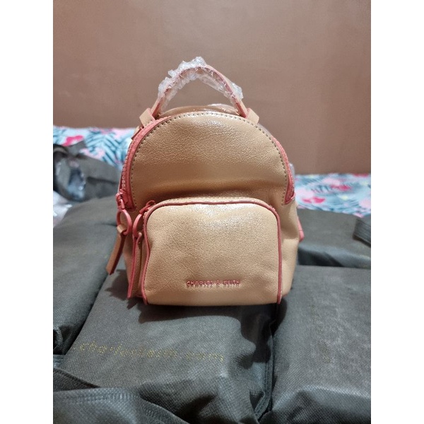 Mini backpack charles online and keith