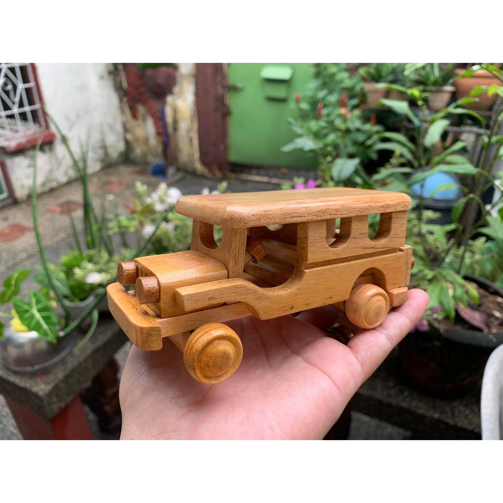 Wooden Jeepney Jeep Toy