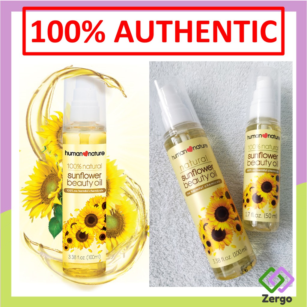 Human Nature Sunflower Beauty Oil Organic Shopee Philippines