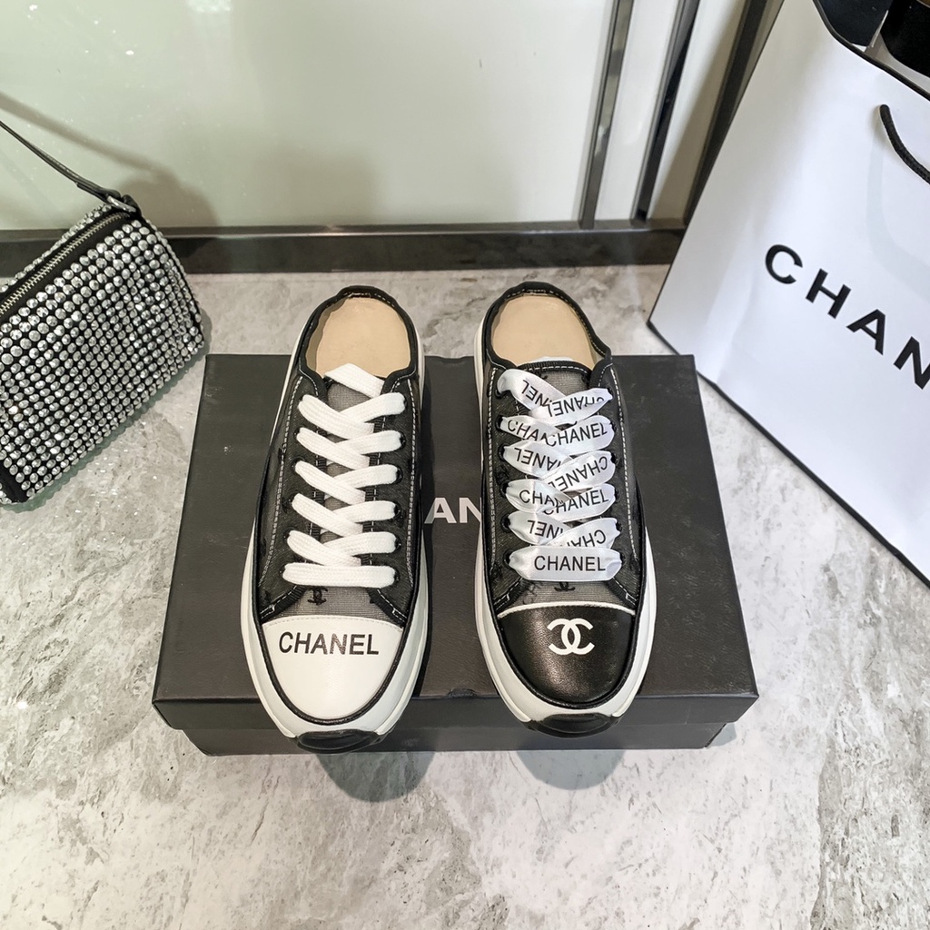 Chanel sneakers with chanel hot sale laces