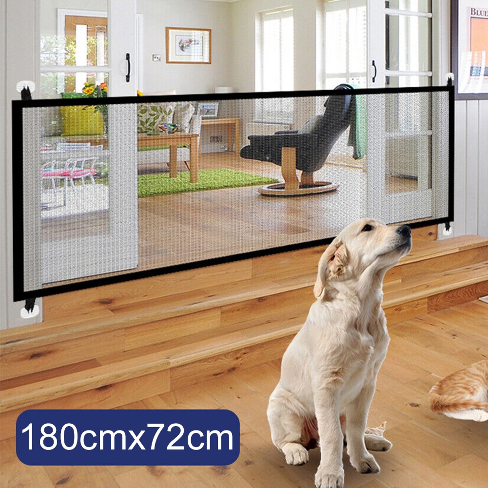 Folding Pet Dog Puppy Cat Gate Guard Safety Enclosure Mesh Fence ...
