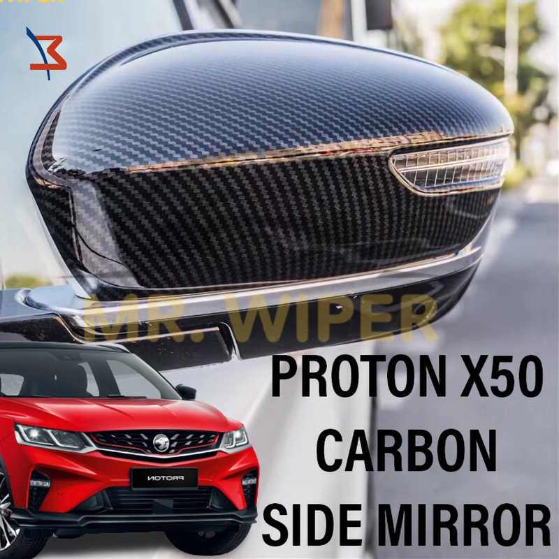 FOR PROTON X50 CARBON SIDE MIRROR COVER | Shopee Philippines