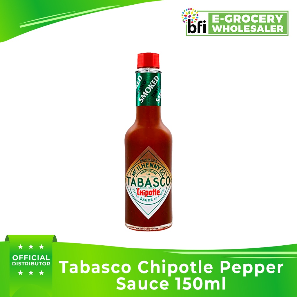 BFI Tabasco Chipotle Pepper Sauce 150ml Shopee Philippines