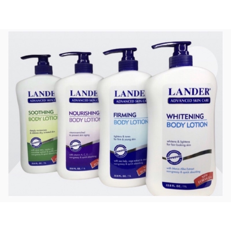 Lander Whitening Body Lotion 1 Liter Shopee Philippines