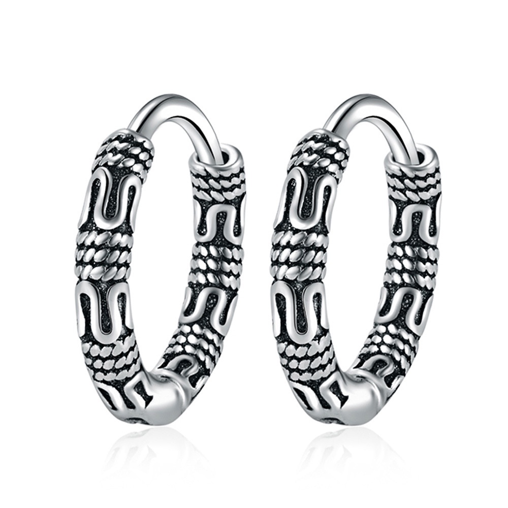 Silver 92.5 Italy silver Earring Women Earrings hemp rope Fashion