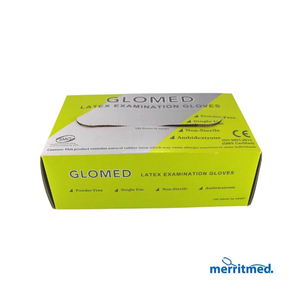 GLOMED Latex Examination Gloves Sold Per Box | Shopee Philippines