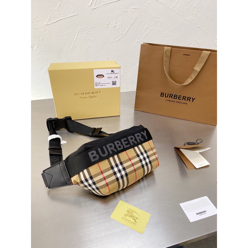 Burberry Fanny Pack for Men and Women - Fashion Crossbody Bag - Canvas  check Waist Bag Travel Pouch | Shopee Philippines