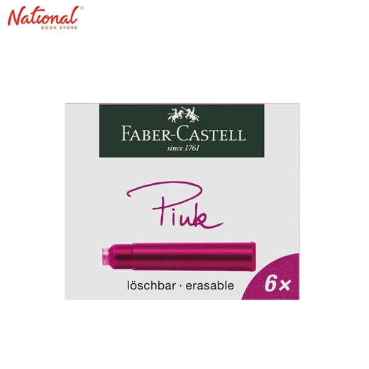 Faber Castell Fountain Pen Ink Cartridge 6S, Pink National Book Store