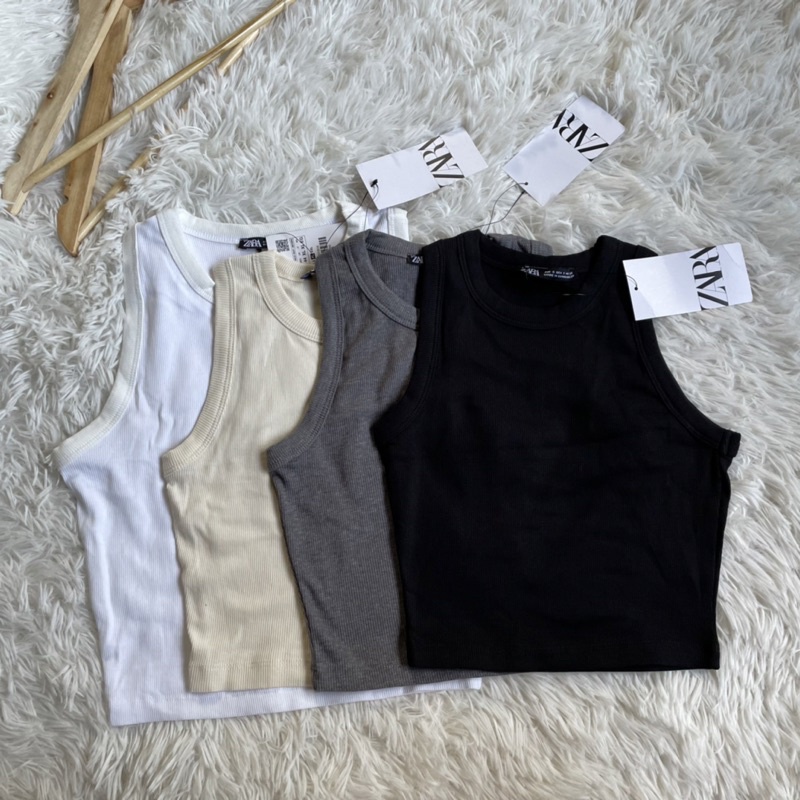 Zara Racerback Cropped | Shopee Philippines