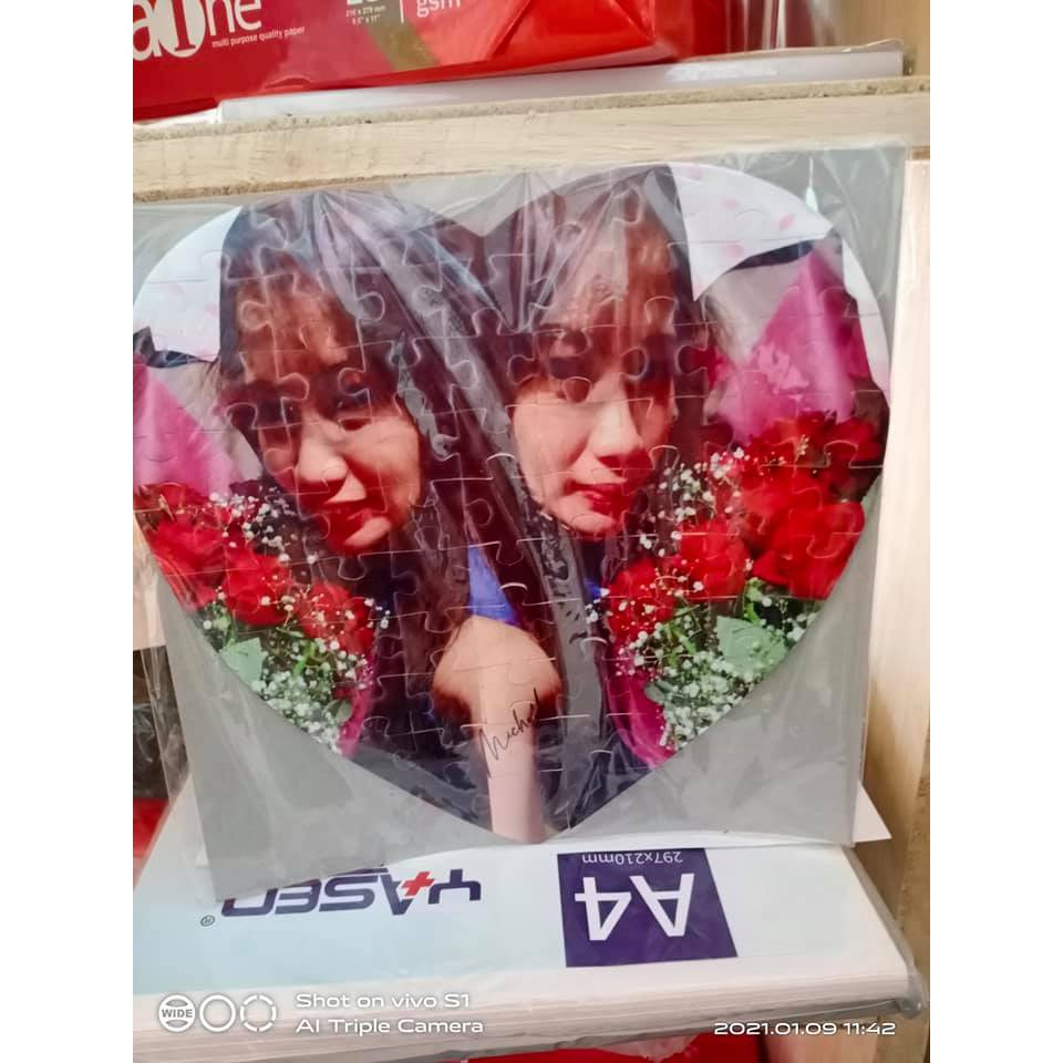PHOTO PUZZLE HEART SHAPE/ A4 SIZE Shopee Philippines