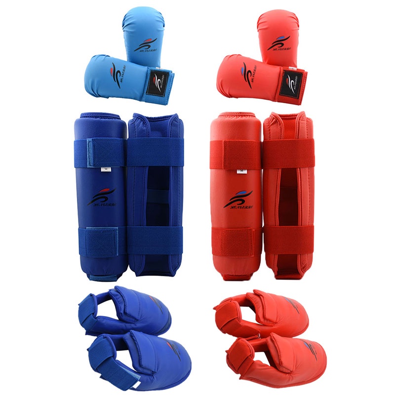 Leg Hand Foot Protector Taekwondo Sparring Gear Set Shin Guard Women