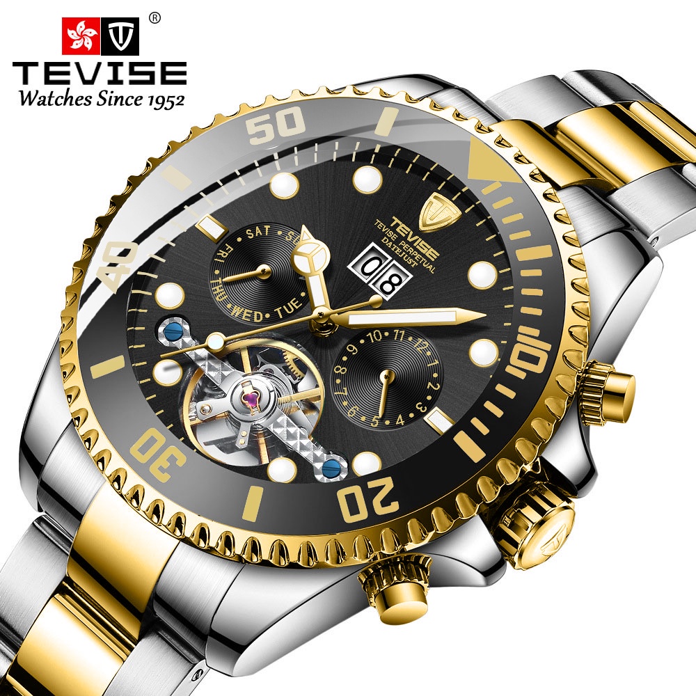 TEVISE Men Brand Fashion Luxury Waterproof Automatic