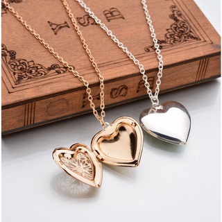 Personalized 18k Gold Plated Mini Heart Locket Necklace Love 