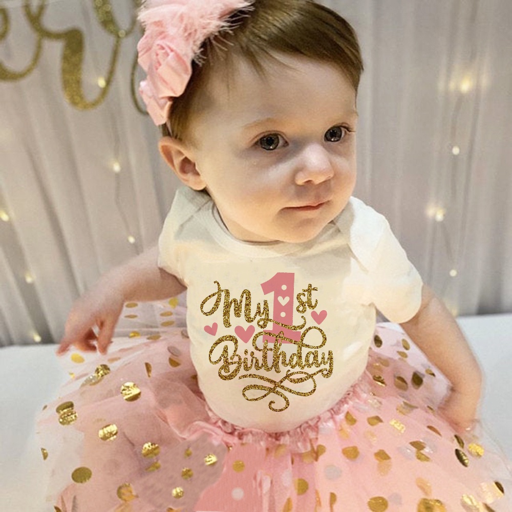 My First Birthday and Miss Two Cute Funny Baby Girl Birthday Tutu Dress Set Newborn Baby Girl 1st 2nd Birthday Cake Smash Skirt romper Set Shopee Philippines