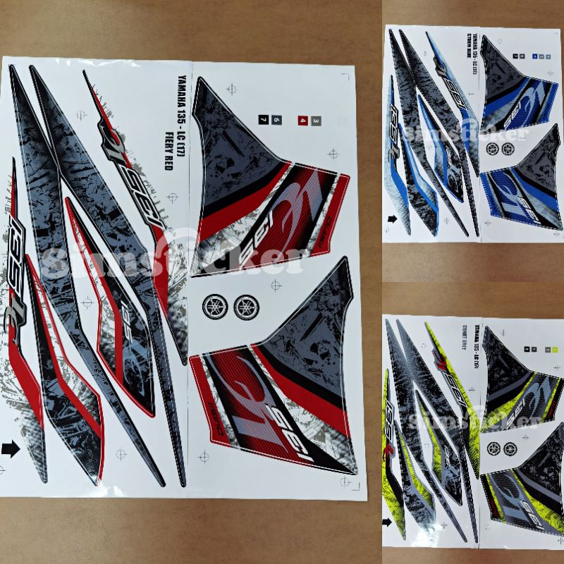 LC135 (17) V2 V3 V4 V5 V6 V7 YAMAHA BODY STICKER | Shopee Philippines