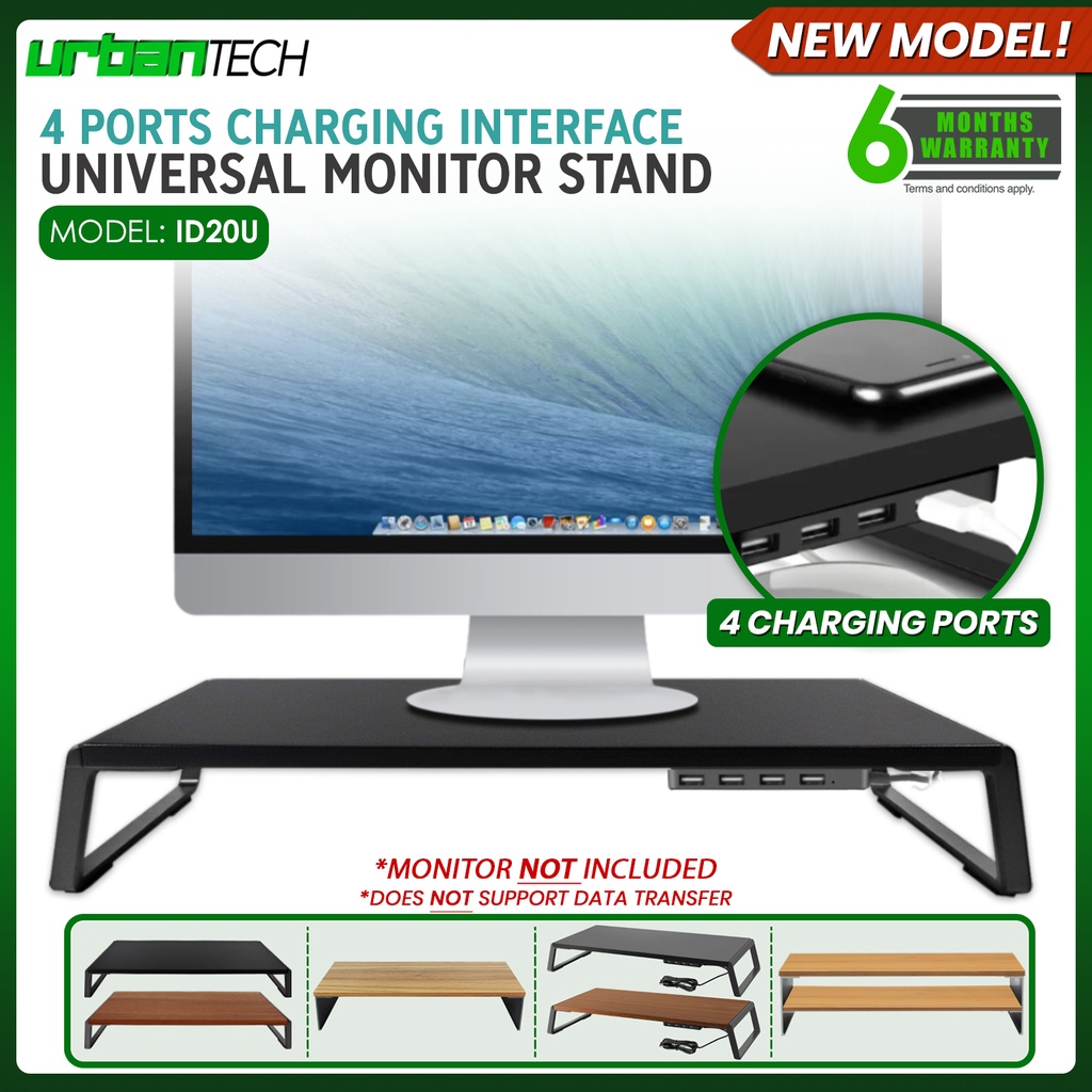 ID20 Universal Aluminum Monitor Riser Desktop Monitor Stand and Laptop ...