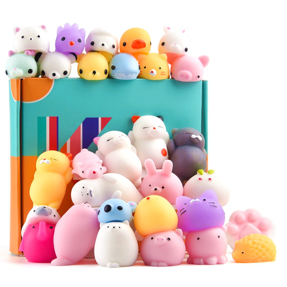 Cute Animal Squishies Kawaii Mochi Squeeze Stretch Stress Squishy Toy