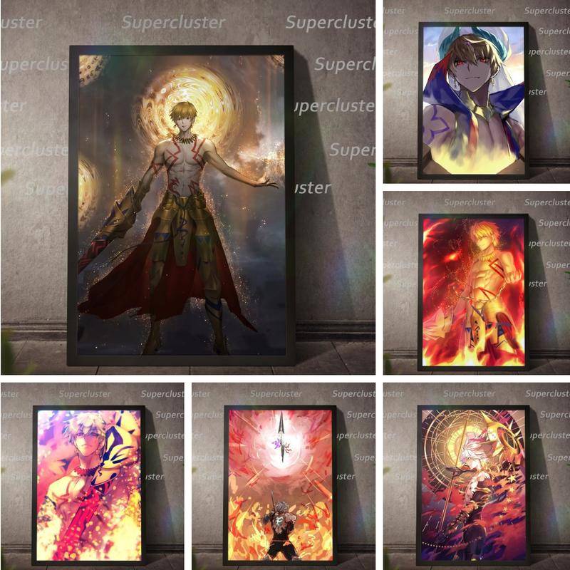 Fate stay night Gilgamesh Canvas Painting Fate Zero Poster Wall Print ...