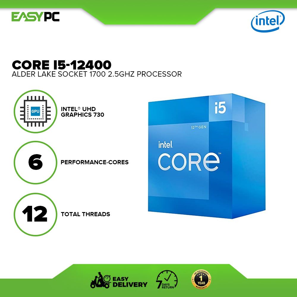 12th Generation Intel Core I5-12400 2.5GHz CPU | Shopee Philippines