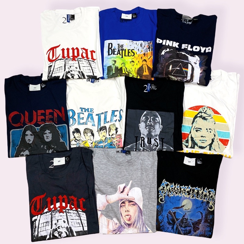 H&m band tees online