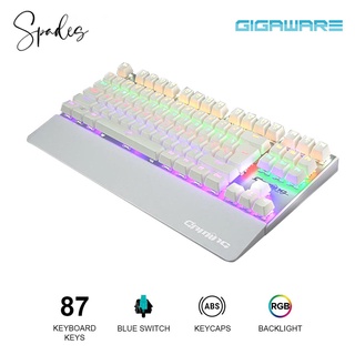 Gigaware K28 Mechanical Keyboard RGB Backlight Limited Edition Blue Switch  (Clicky & Tactile)