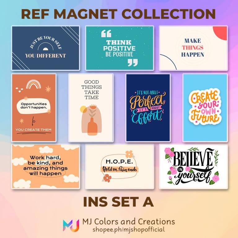 REF MAGNET COLLECTION Inspirational | Positive Vibes | Motivational ...
