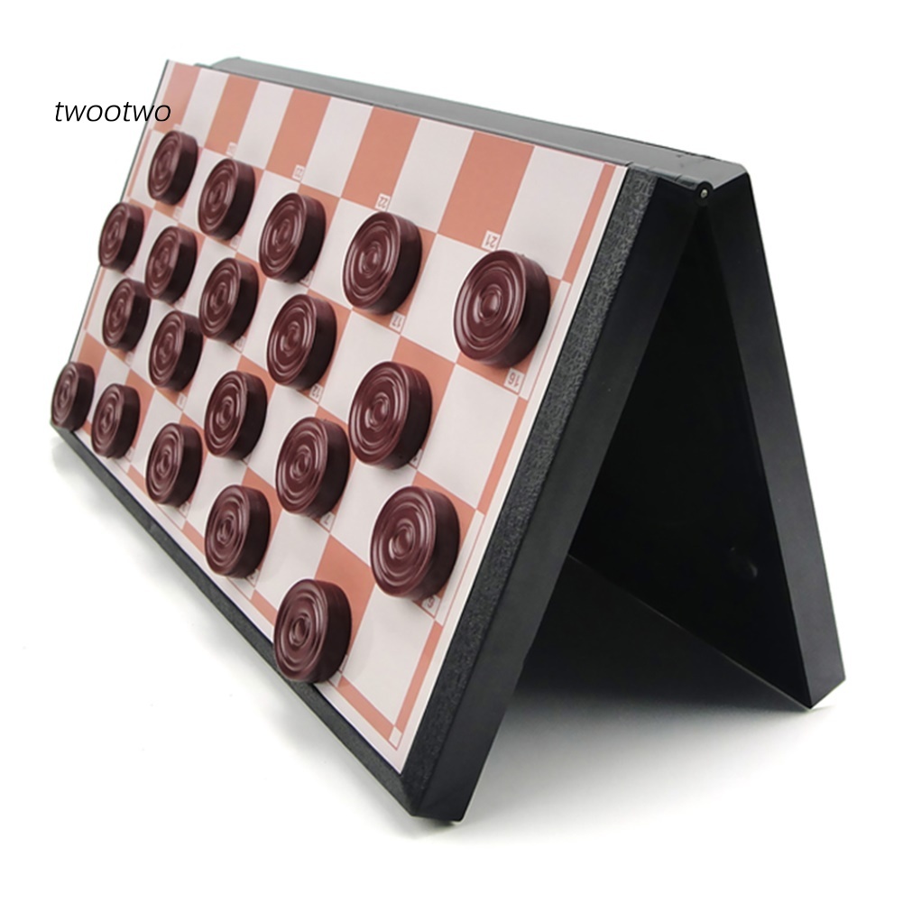 TT Portable Folding Magnetic Checkers Board Puzzle Game Kids Early ...