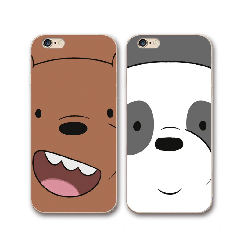 We Bare Bears Cute Cartoon IPhone 14 Pro Max 5s 6S 7 8 Plus X XR 11 13 ...