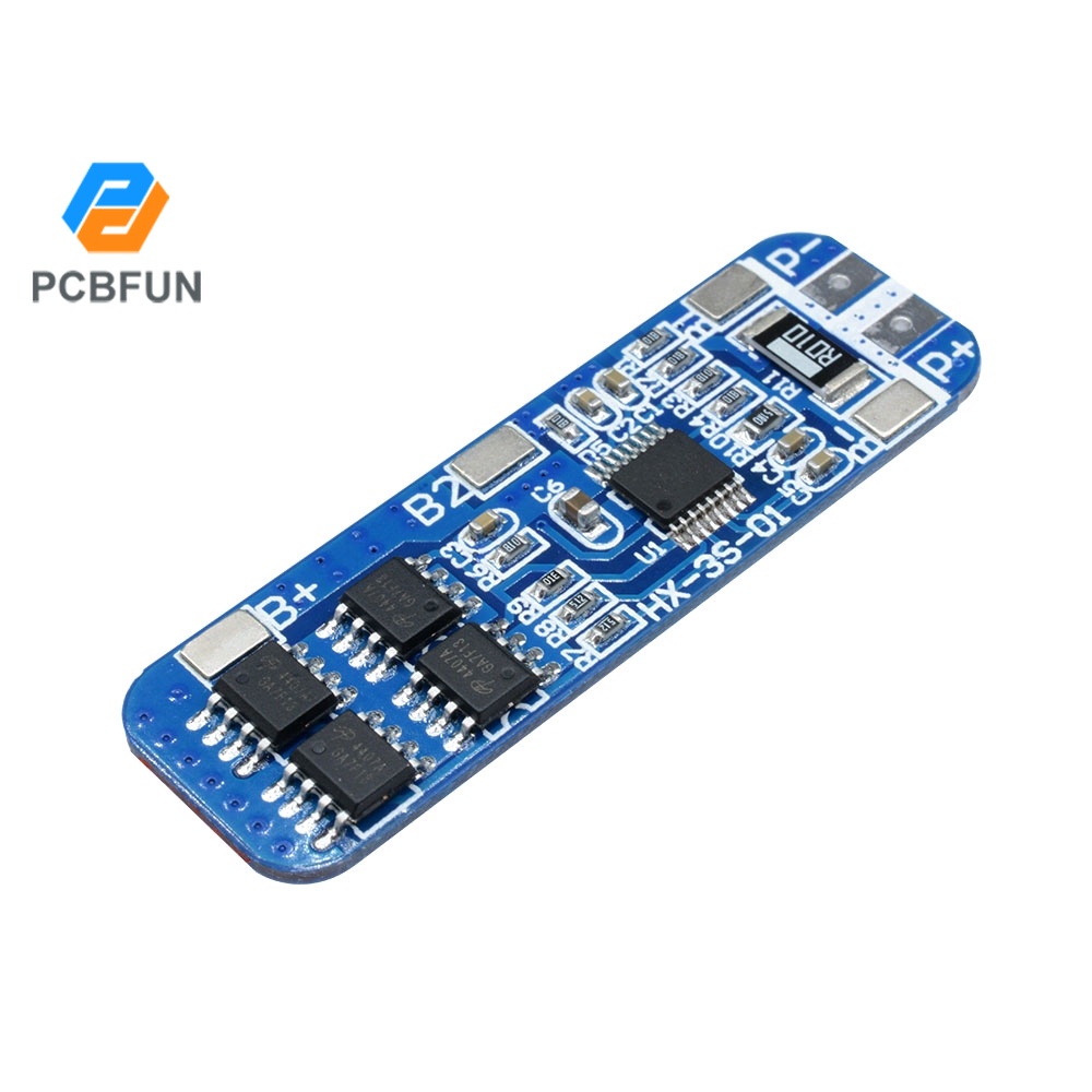 Pcbfun 3S 10A 12V 18650 Bms Charger Li-Ion Lithium Battery Protection ...