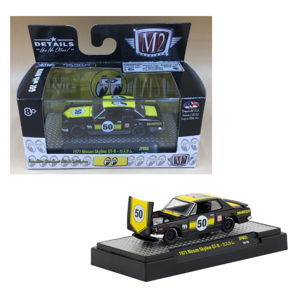 M2 Machines Mooneyes 1971 Nissan Skyline GT-R – Édition Chase – 750 Pièces