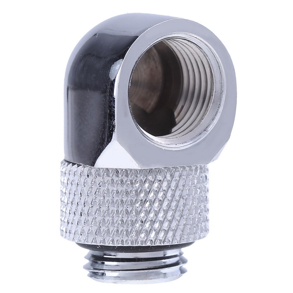 G1/4 Inner Outer Dual Thread 90 Degree Rotary Water Tube Connector ...