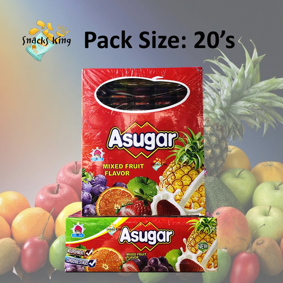 A Sugar Mixed Fruit Flavored Candy / Fruit Flavor Sugar (20 pcs