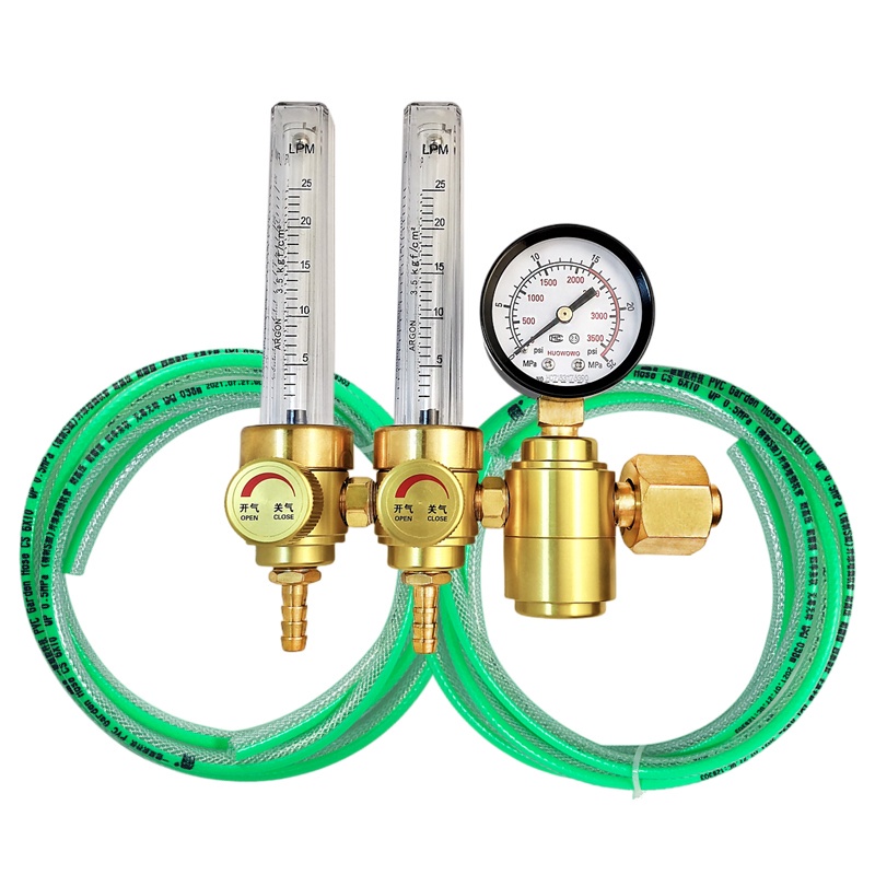 Argon Regulator Mtsooning Dual Output Flow Meter - 0-4500