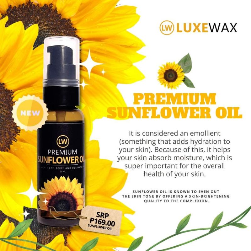 LUXEWAX PREMIUM SUNFLOWER OIL Shopee Philippines