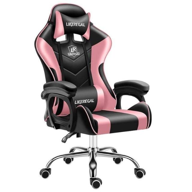 Gaming chair best sale with back massager