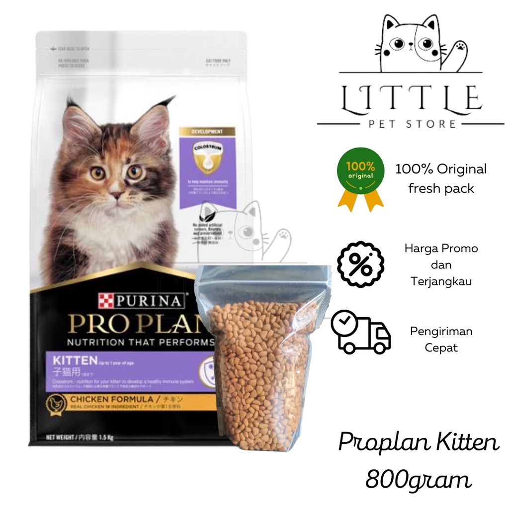 Proplan KITTEN CHICKEN REPACKING 800GR High PROTEIN Cat Food For