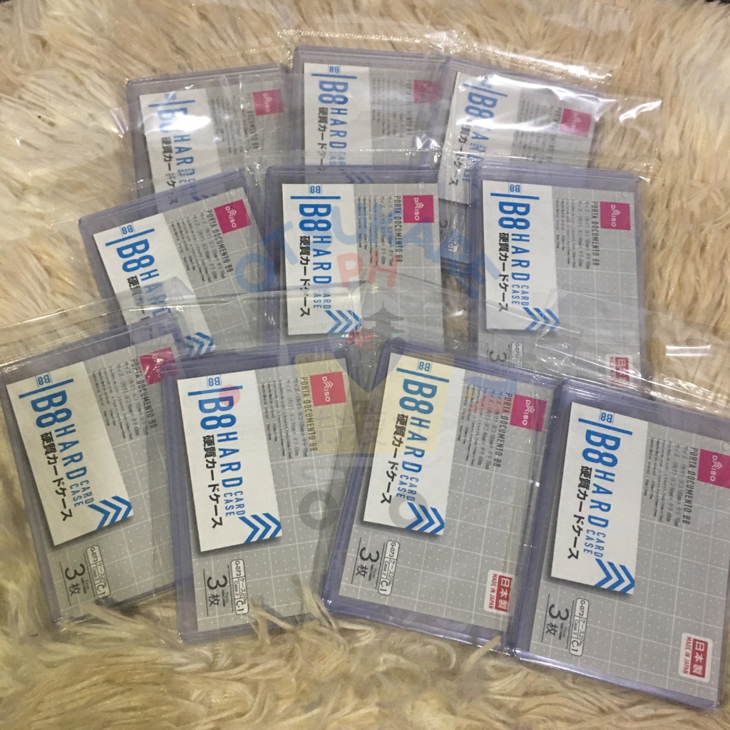 DAISO JAPAN B8 Hard Case / Toploader 3 pieces per pack Shopee