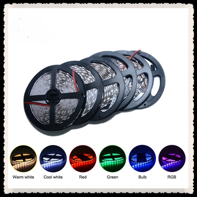 1 Roll 5Meters 5050 RGB LED Strip Light DC12V 5050 RGB Flexible Ribbon ...