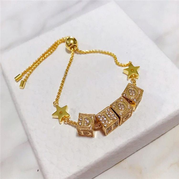 D8 Dior Net Red Popular Full Diamond Dice Bracelet Retro Square Earrings Temperament Woman Shopee Philippines