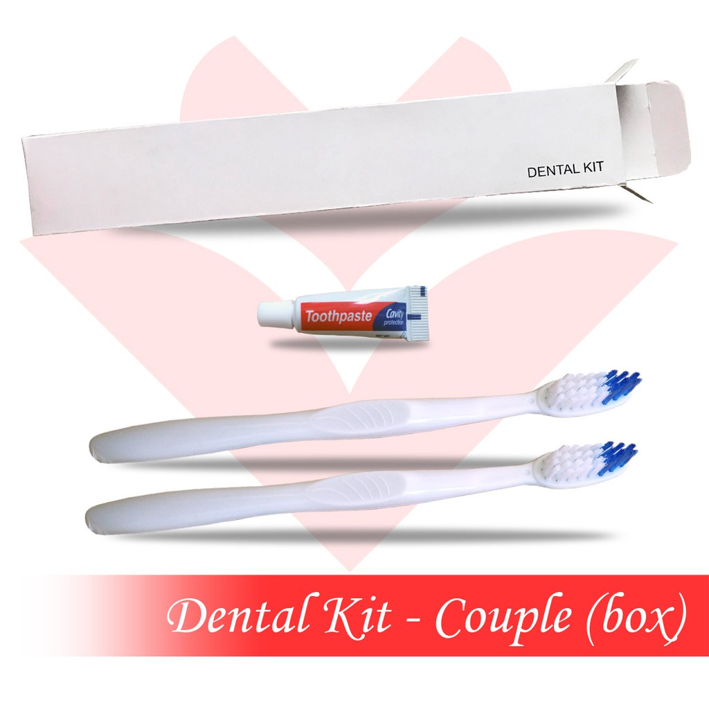 Dental Kit Couple Box - Toothpaste 5g Toothbrush Dental kit box ...