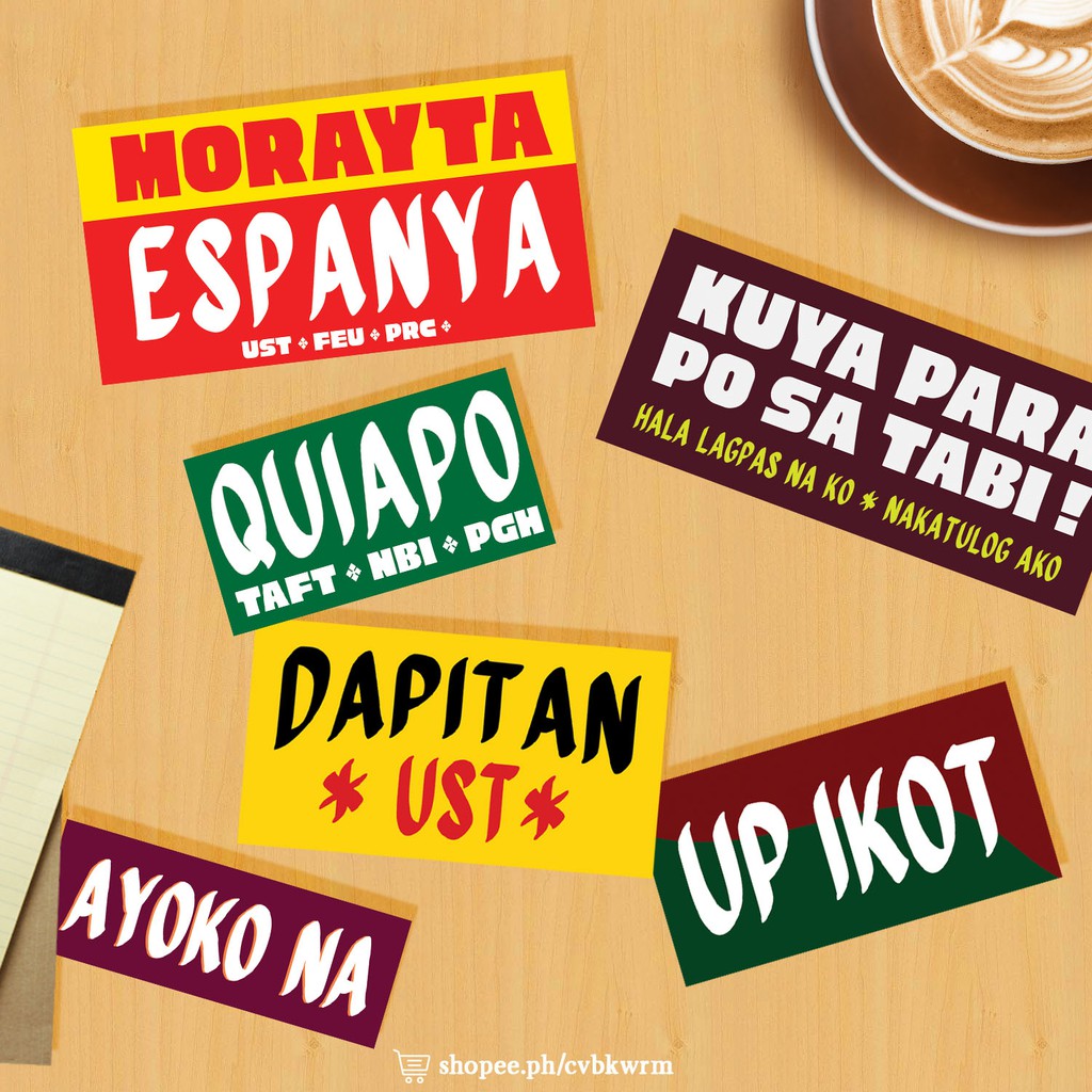 Jeepney signage stickers UBELT EDITION Shopee Philippines