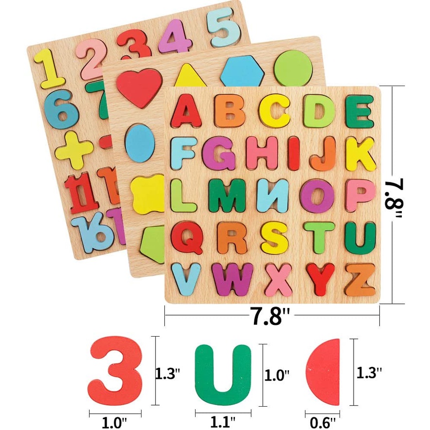 Alphabet and number puzzles best sale for toddlers