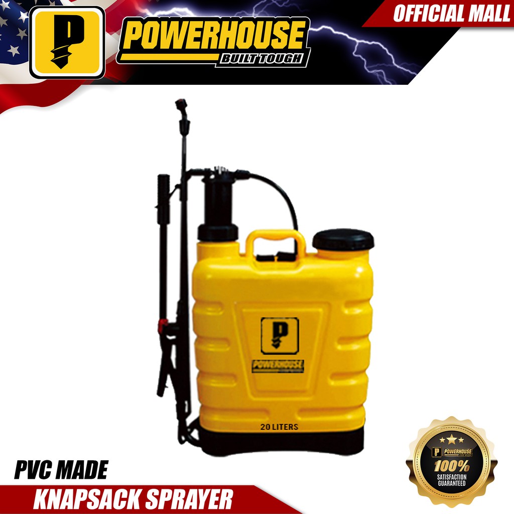 Powerhouse Knapsack Sprayer Manual Pvc Made 20 Liters Phi | Shopee ...