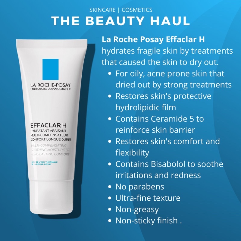 La Roche Posay Effaclar Mat Effaclar H Daily Moisturizer For Oily Skin 40ml Shopee Philippines