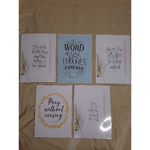 Customizable printed and laminated Memory Verse in A4 size | Shopee ...