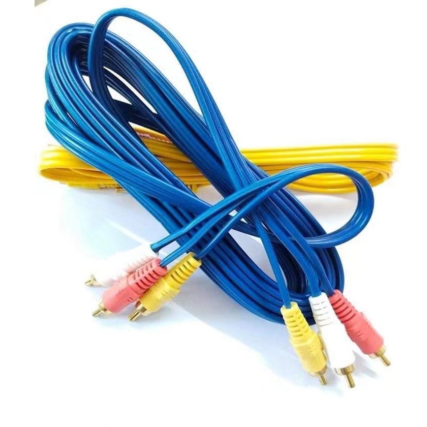 1.5m/3m/5m VCD Connector Wire Audio Video Cable Line | Shopee Philippines