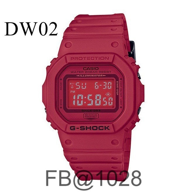 FB @1028 CASIO Gshock Red DW5600 DW6900 Digital Waterproof Sport Watch ...