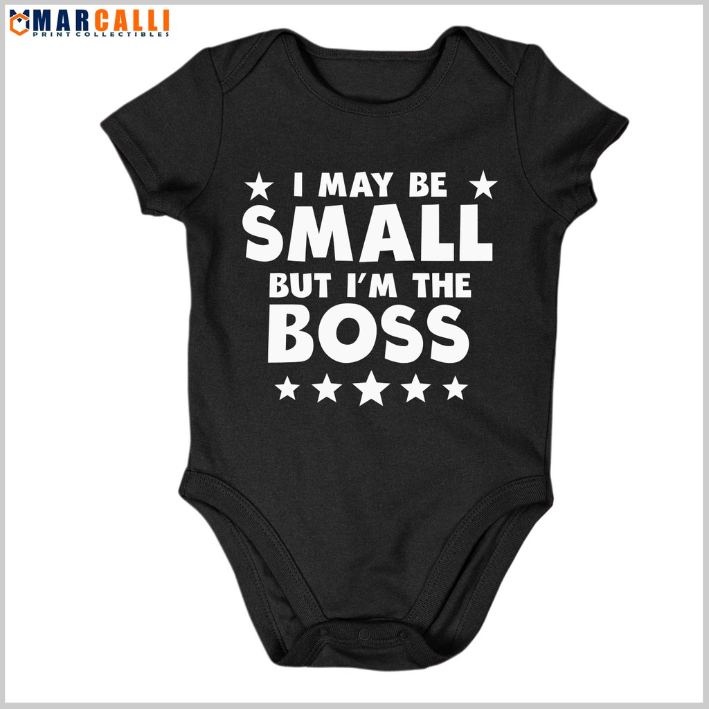 SMALL BABY BOSS Baby Boy Girl Cotton Onesie Romper Bodysuit Onesie