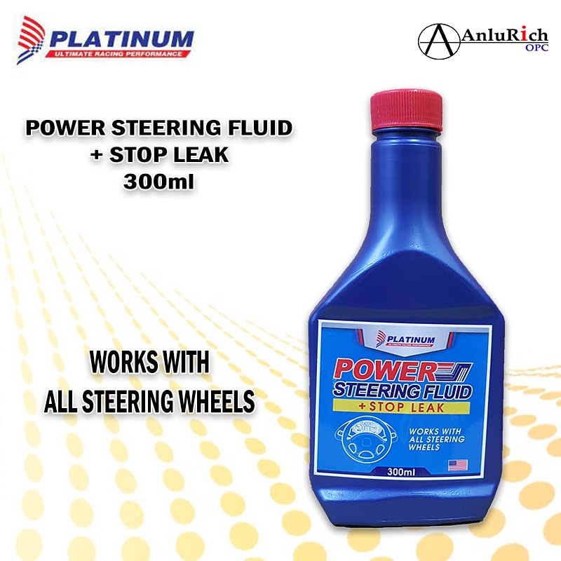 Platinum Power Steering Fluid with Stop Leak 300ml Shopee Philippines
